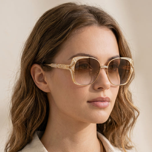 Gilded Deco Grandeur Sunglasses
