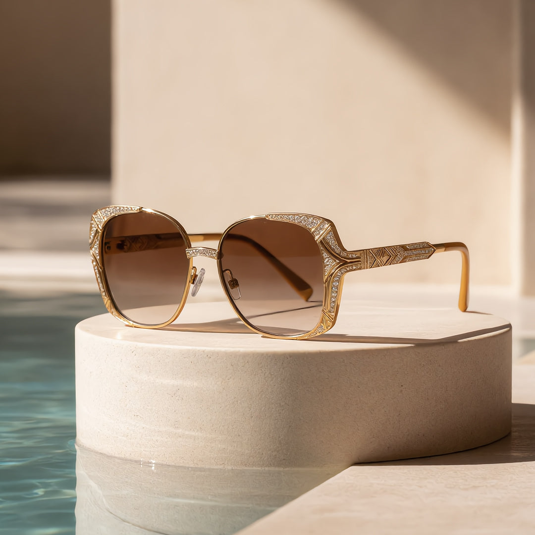 Gilded Deco Grandeur Sunglasses