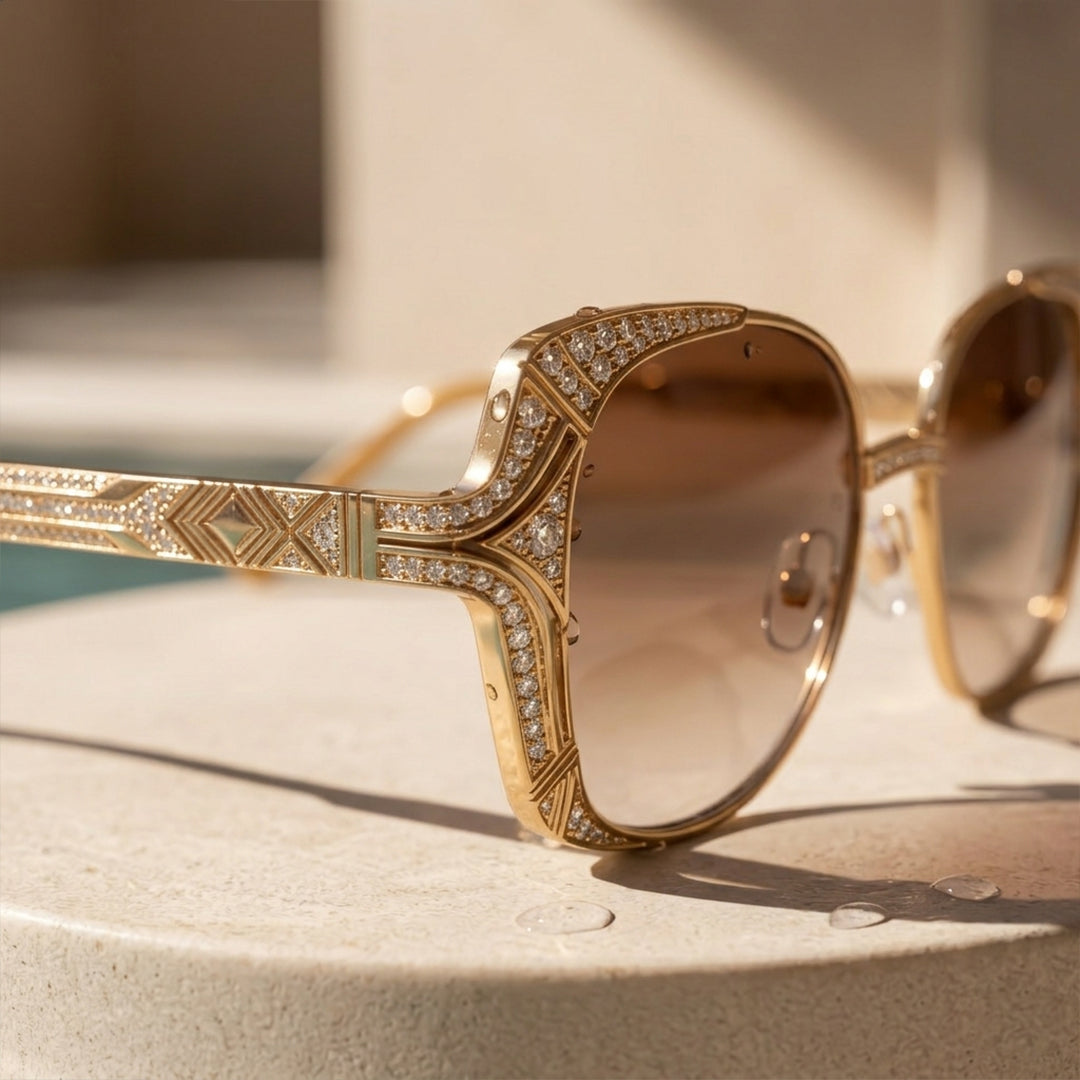 Gilded Deco Grandeur Sunglasses