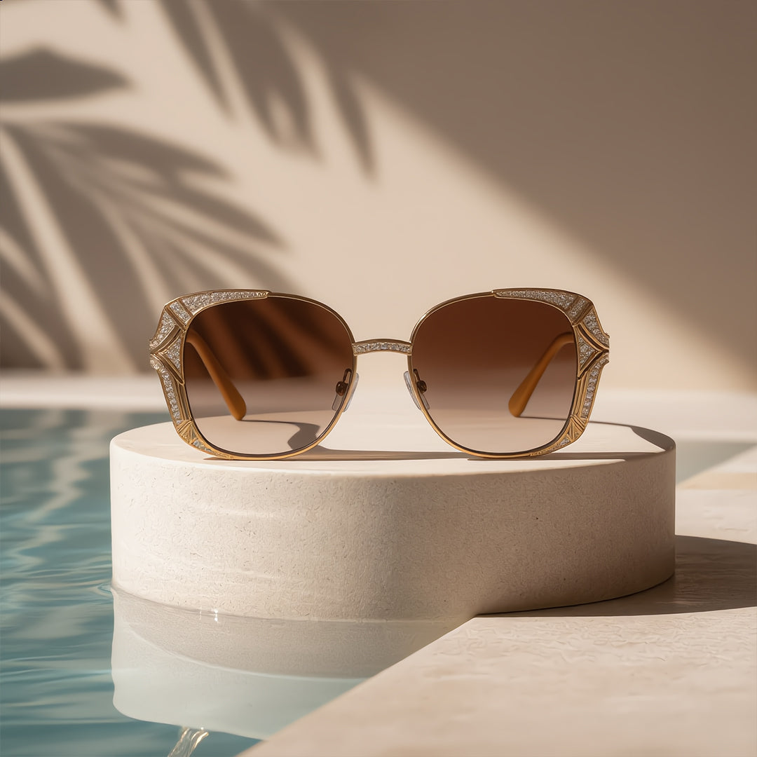 Gilded Deco Grandeur Sunglasses