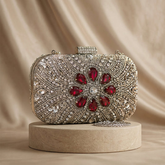 Scarlet Radiance Mosaic Sling Bag
