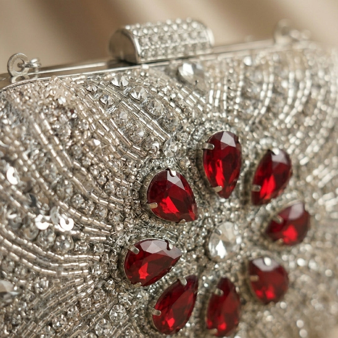 Scarlet Radiance Mosaic Sling Bag