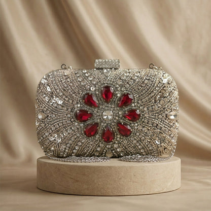 Scarlet Radiance Mosaic Sling Bag