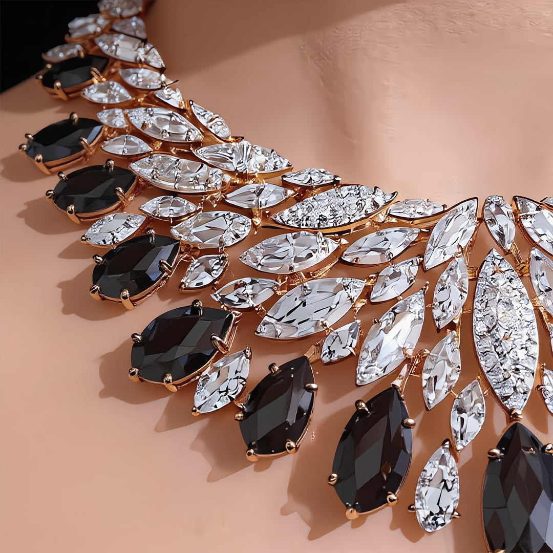 Celestial Radiance Marquise Statement Necklace
