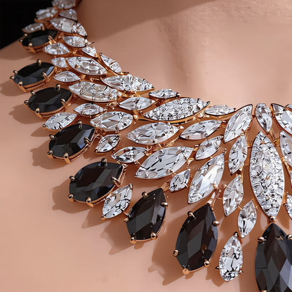 Celestial Radiance Marquise Statement Necklace
