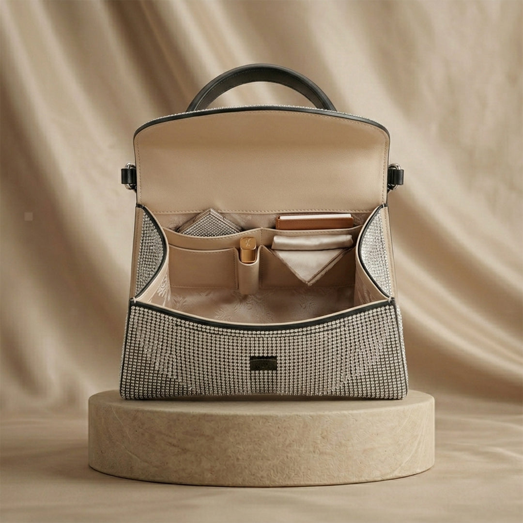 Onyx Stellar Fringe Handbag