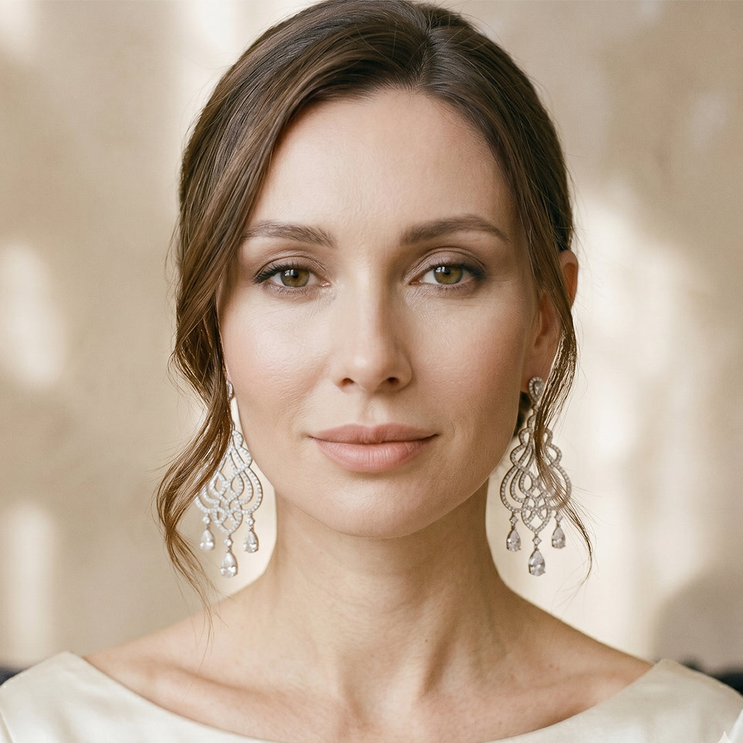 Starlight Filigree Chandelier Earrings