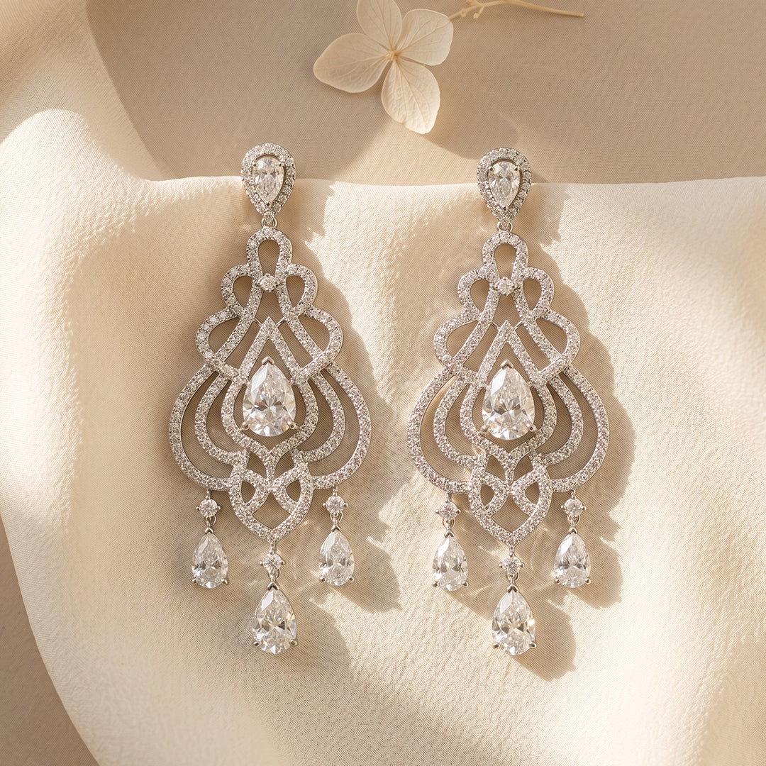 Starlight Filigree Chandelier Earrings