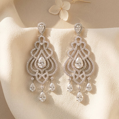 Starlight Filigree Chandelier Earrings